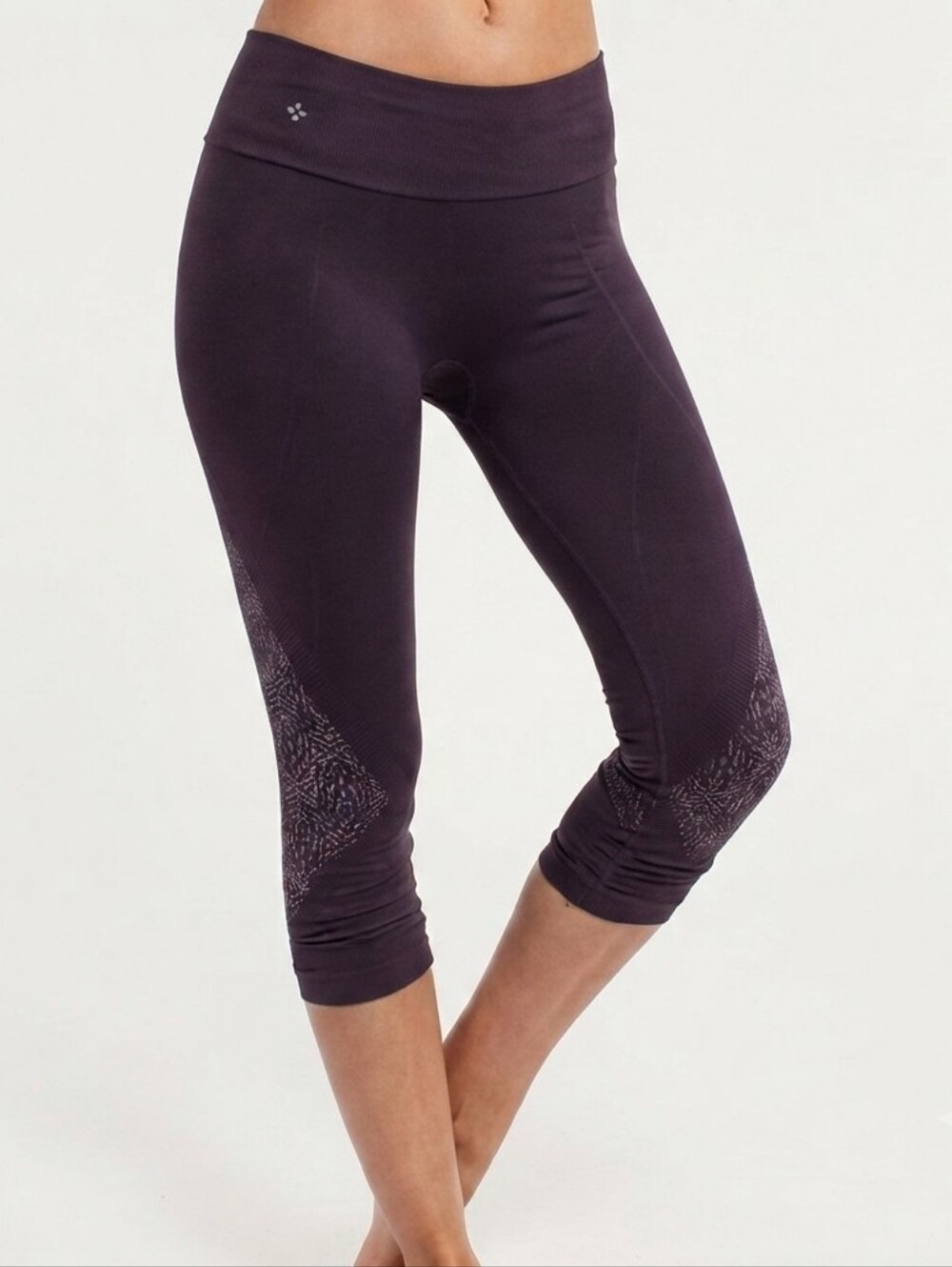 NUX Geneva Midrise Cropped Leggings In Blavkberry Purple Size Small